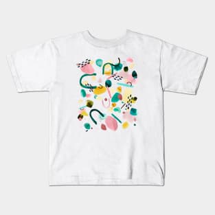 Geometric Organic Pieces Kids T-Shirt